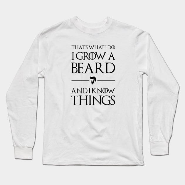 Bearded Man Shirt Long Sleeve T-Shirt by RemoteDesign
